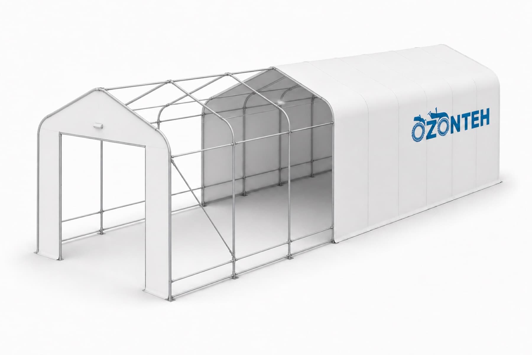 Garaj-cort 5,5 × 15 × 5,3 m